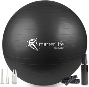 Exercise Pilates Yoga Balls Barre Small for Home Stability Squishy Training Physical Therapy Improves Balance with Pump