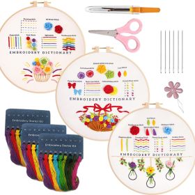 English Novice Handmade Sewing Kit Lu Embroidery Cross Practice Bag (Option: Style6-Bamboo Stretch 20cm)