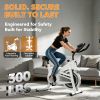 Exercise Bike Indoor Stationary Bike Cycling Bicycle for Home Gym 300 lbs Weight Capacity Adjustable Seat/Handlebar for Cardio Workout Office, Red